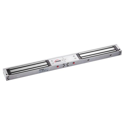 Cerradura Magnética Doble 600 lbs con LED para Puertas Dobles