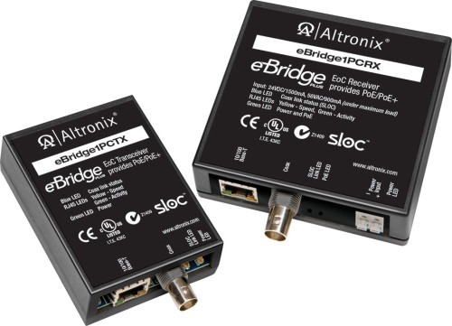 Receptor de Ethernet sobre Coaxial | Altronix eBridge1PCRX | Seguridad Electrónica COMUNICACIONES