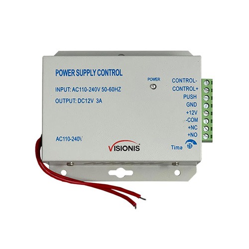 Fuente de Poder AC 110-240V a DC 12V 3A Universal para Control de Acceso | Visionis