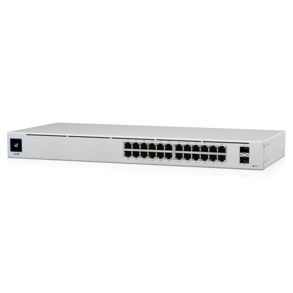 Switch UniFi de 24 Puertos con PoE | Ubiquiti USW-24-POE | Seguridad Electrónica COMUNICACIONES