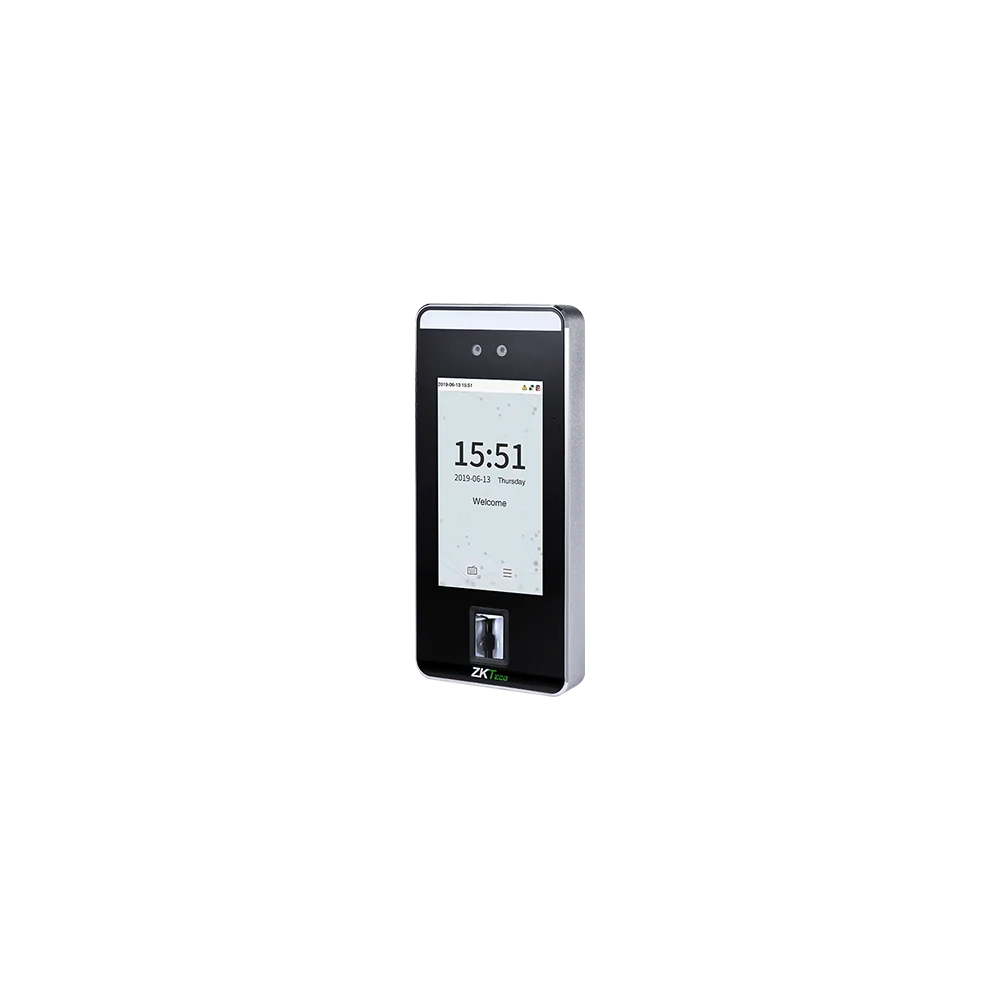 Terminal de Reconocimiento Facial y Palma con IA | ZKTeco SpeedFace-V5L | Seguridad Electrónica CONTROL DE ACCESO
