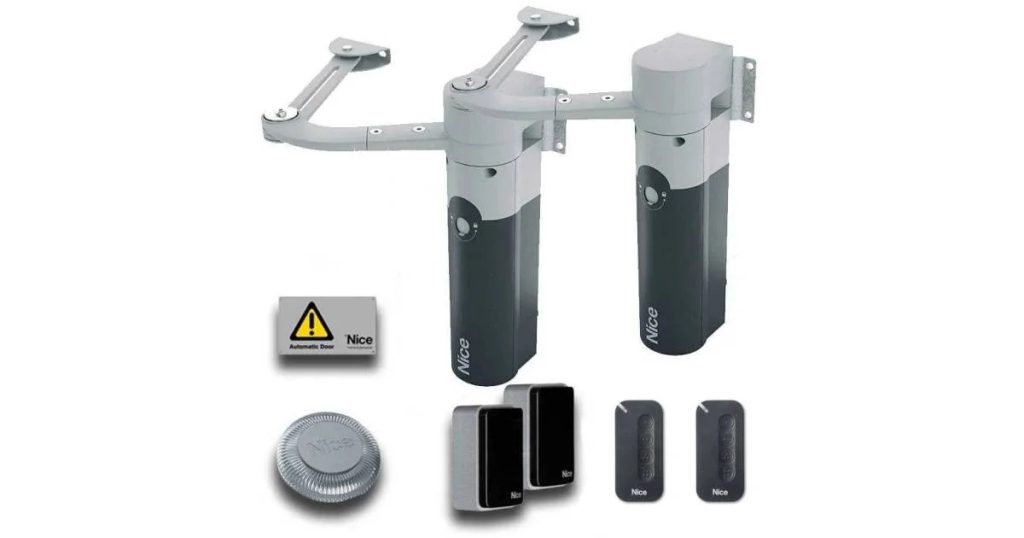Kit para Puertas Batientes de hasta 1.8m | Nice WALKY1024 | Seguridad Electrónica AUTOMATIZACIÓN