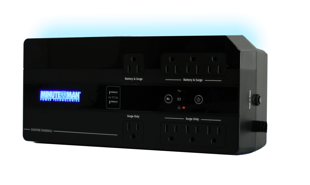 UPS Compacto Minuteman EnSpire para Estaciones de Trabajo