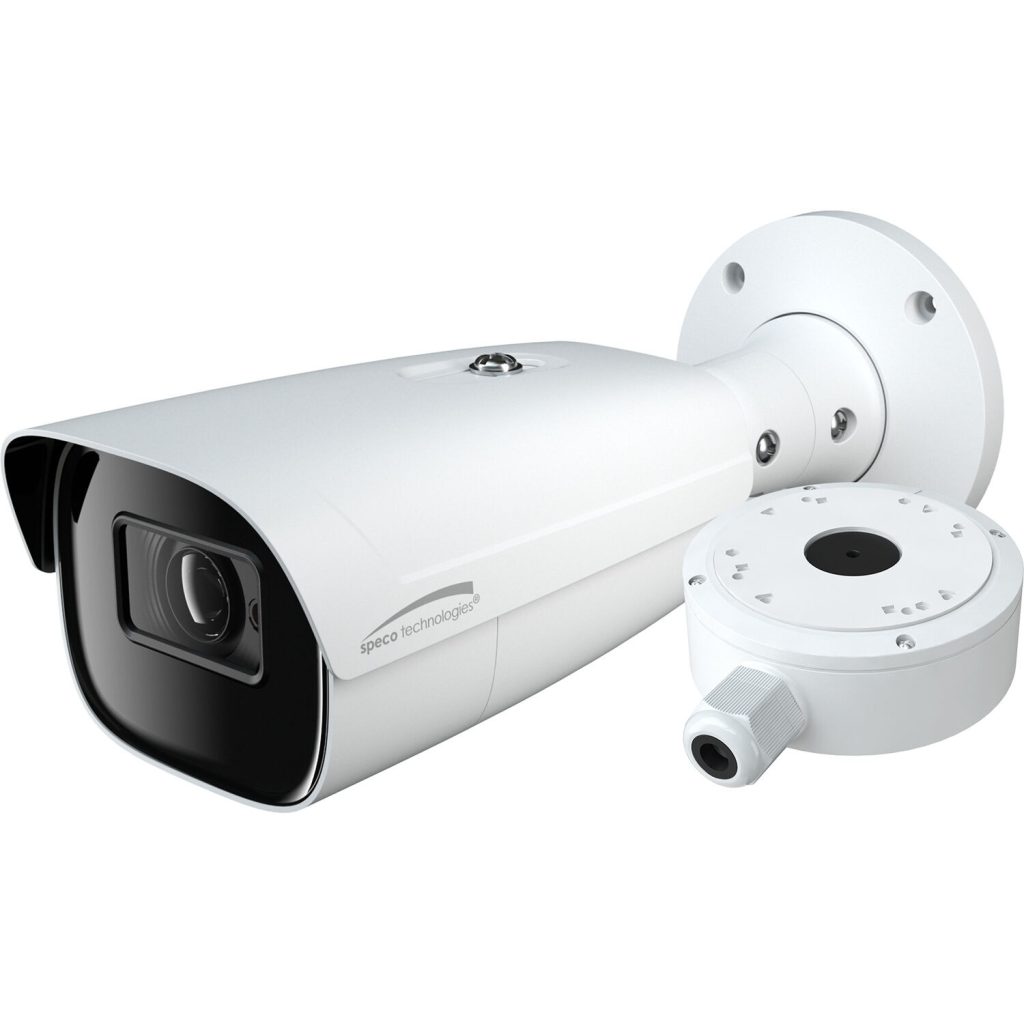 Cámara Bullet IP 4MP con Lente Motorizado y IA | Speco O4B9M | Seguridad Electrónica CCTV