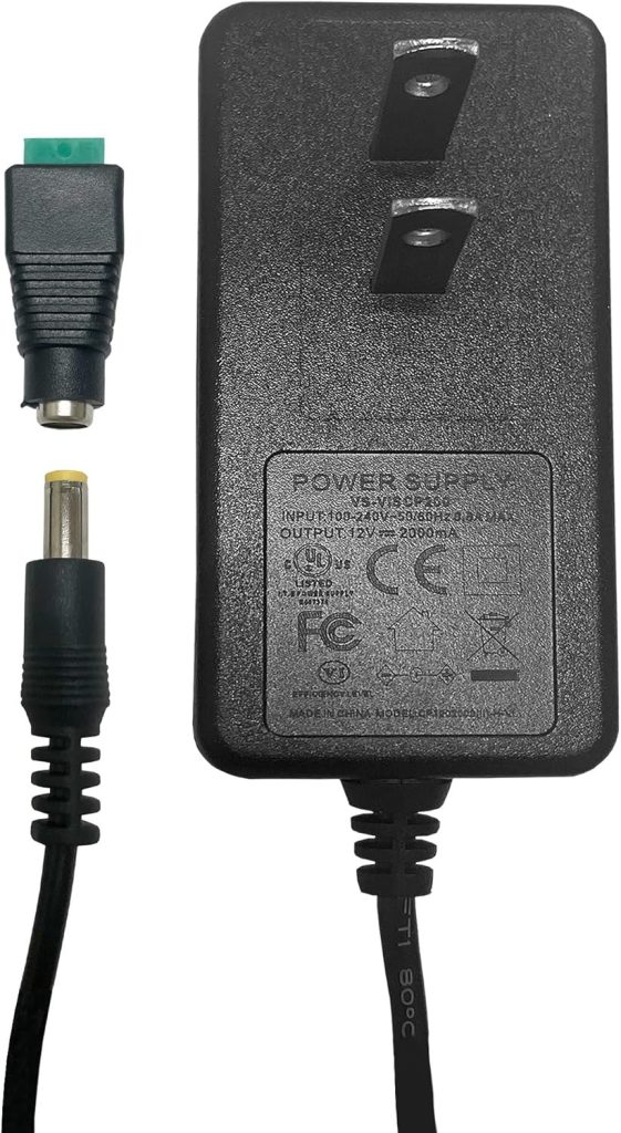Transformador de Poder 12V 2A Certificado UL para Control de Acceso | Visionis