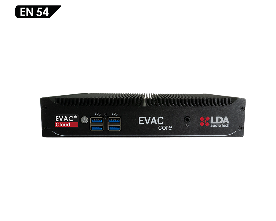 Software de gestión EVAC Cloud LDA Audio Tech